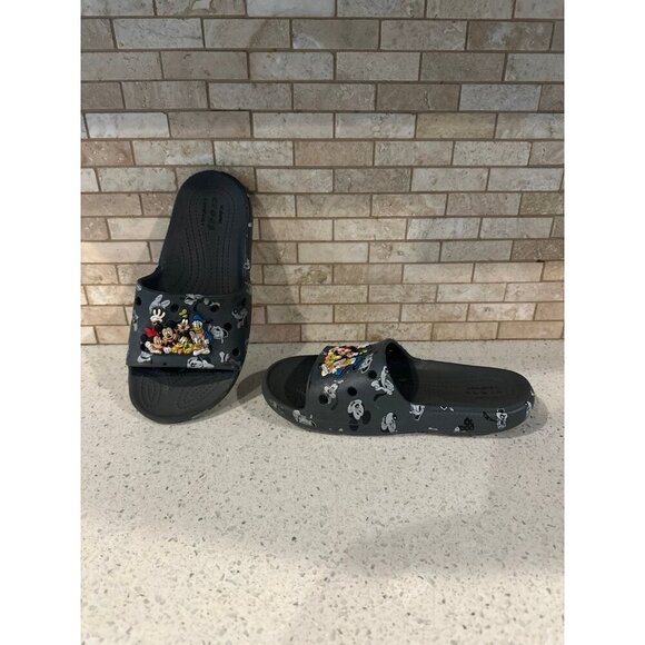 Mickey Mouse and Friends Slides for Adults by Crocs M4 W6 - Picture 3 of 6
